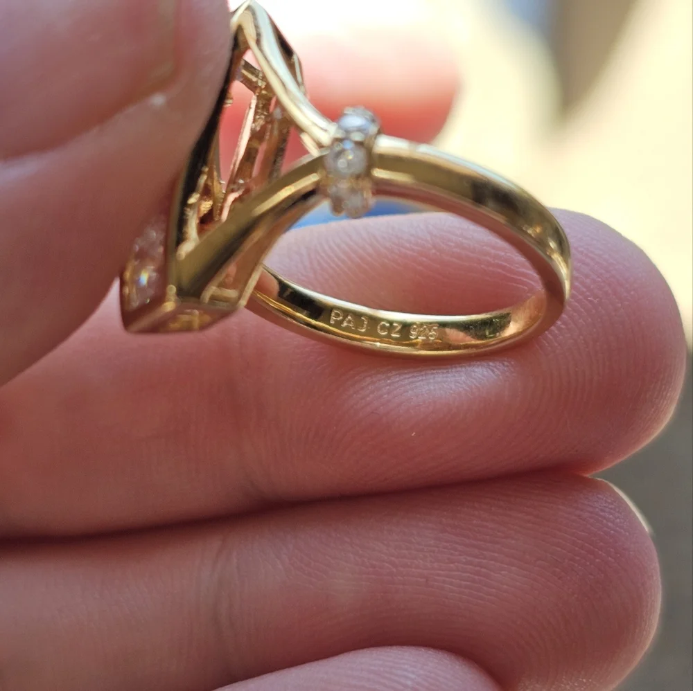 Stampd Gold and Silver Geometric Ring - Picture 5 of 5